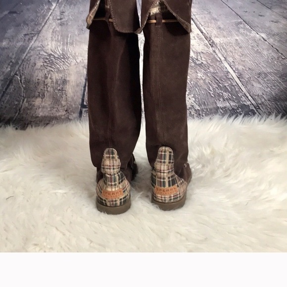 Sperry Top Sider Brown Leather Boots - Picture 3 of 6